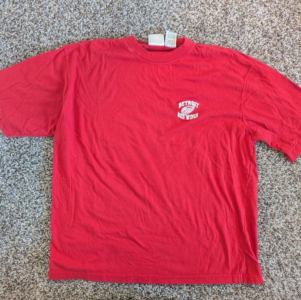 Pro Edge Vintage NHL Detroit Red Wings Red T-shirt XL